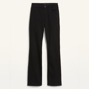 NEW - Mid-Rise Kicker Boot-Cut Jeans - Black - 2 US